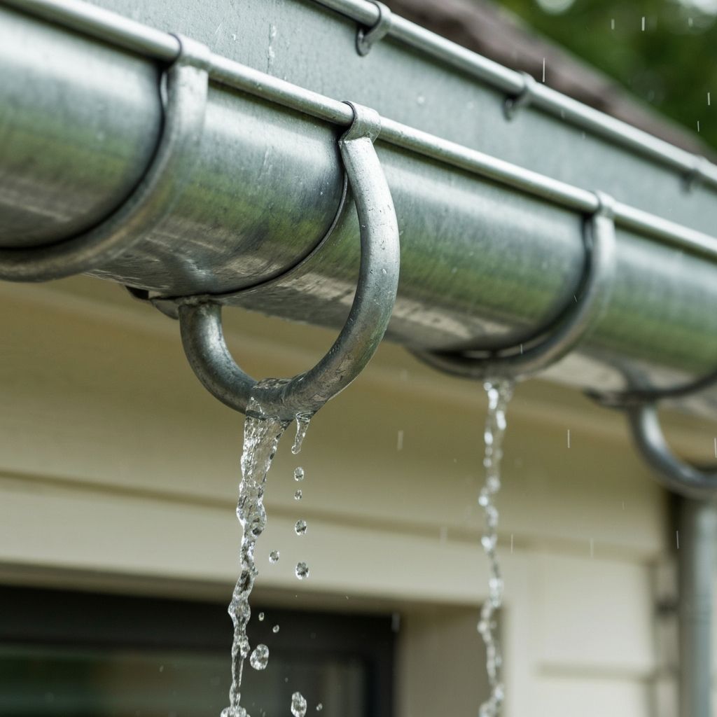 Gouttière en zinc