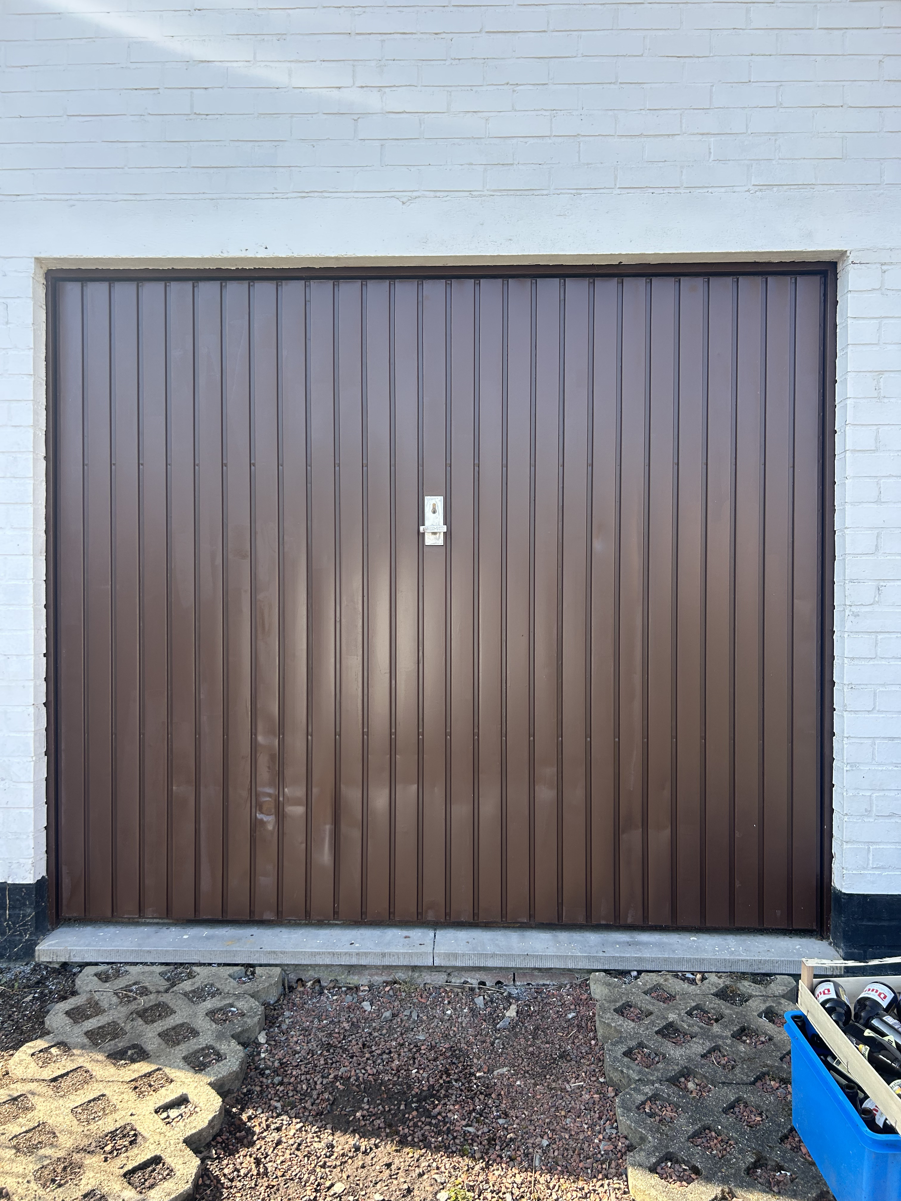 Peinture porte de garage - Après